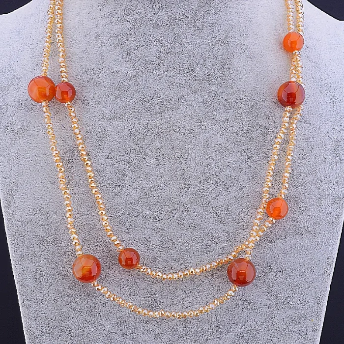 🏷️️ Намисто Чеський кришталь 100 см ss_40422