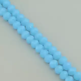 Намистини Чеський кришталь 42 см. 8 мм. (без застібки) на нитці з гранями