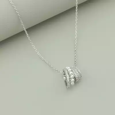 🏷️️ Підвіска Saiya Фіаніт 41 см (родій) F-93750