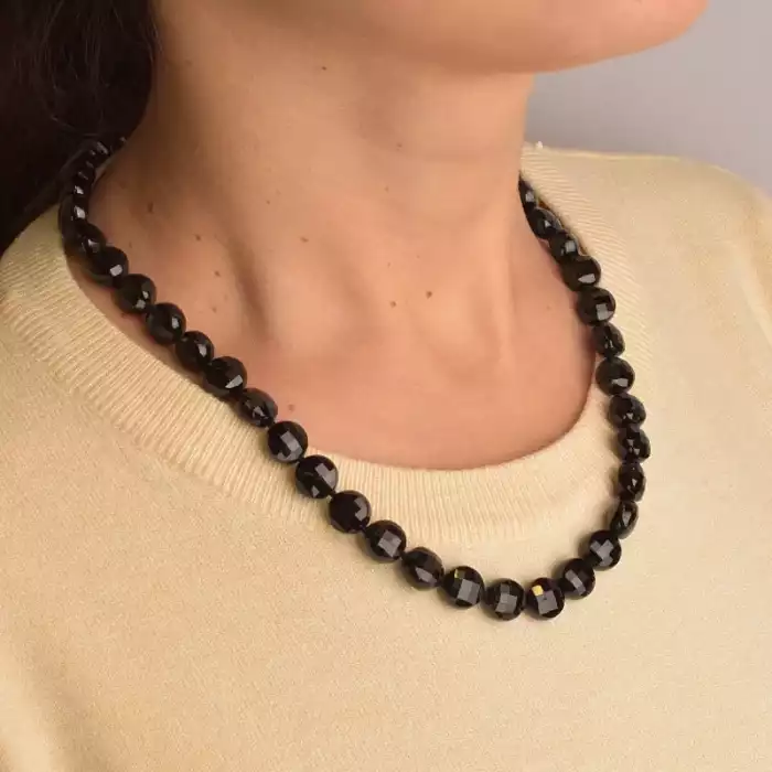 🏷️️ Намисто Турмалін срібло (925 проба) 50 см. ss_94442