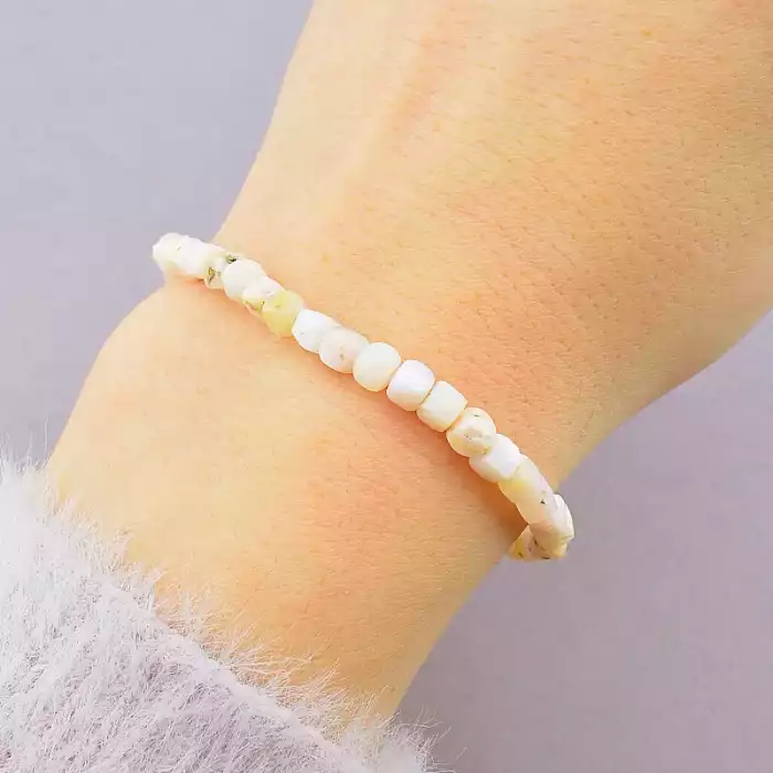 🏷️️ Браслет резинка Опал 18 см ss_77959