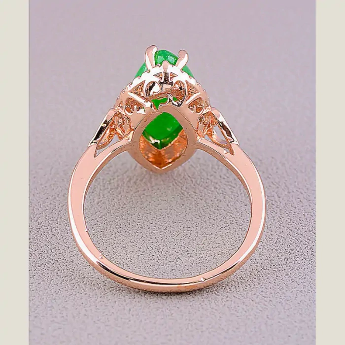 🏷️️ Перстень Pataya Хризопраз (позолота 18к) ss_57063