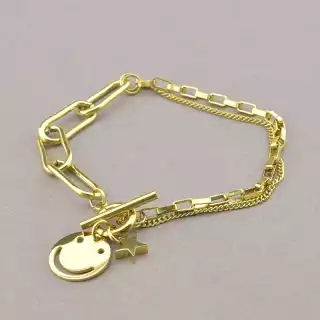 Браслет петля Xuping 18 см. (позолота 14k лимонна)