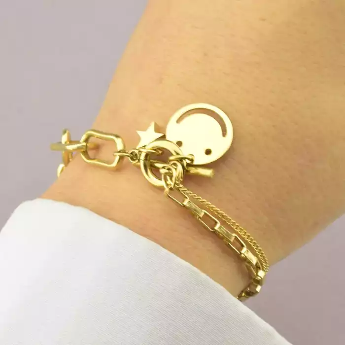 🏷️️ Браслет петля Xuping 18 см. (позолота 14k лимонна) ss_96604