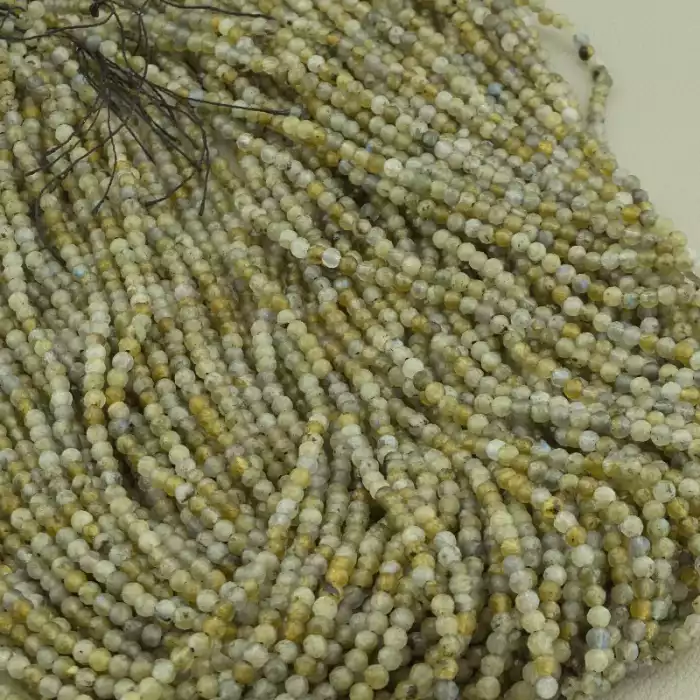 🏷️️ Намистини Лабрадор 39 см. 3мм. на нитці (натуральне каміння, без застібки) ss_104001