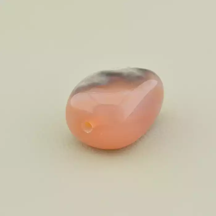 🏷️️ Вставка агат (25х17 мм, сірий, помаранчевий, рожевий, природні дефекти) ss_105035
