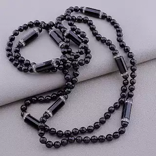 Намисто довге Агат, Сrystal 150 см