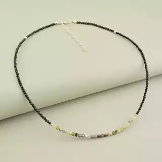 Підвіска Самоцвіти срібло (925) 46 см