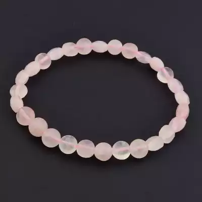 Браслет на резинці Рожевий кварц 17 см