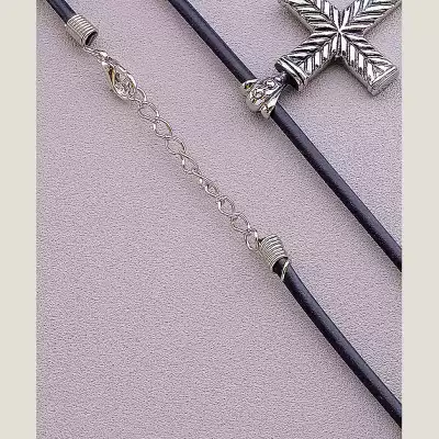 🏷️️ Підвіска хрест медична сталь 316L 44 см F-70528