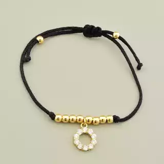 Браслет Xuping Фіаніт 17 см (позолота 18к)