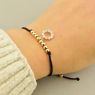 Браслет Xuping Фіаніт 17 см (позолота 18к)