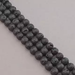 Намистини Лава 39 см 8.7 мм. (без застібки)