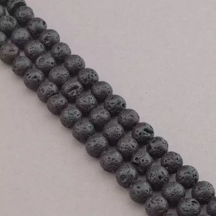 🏷️️ Намистини Лава 39 см 8.7 мм. (без застібки) F-106467