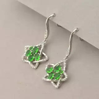 Сережки петля Xuping Фіаніт (родій)