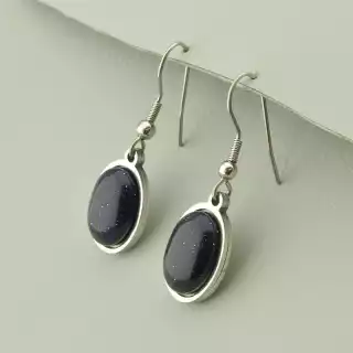 Сережки петля Авантюрин