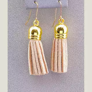 Сережки петля замш