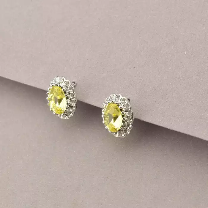 🏷️️ Набір (4предмети) Фіаніт 40 см. (родій) ss_92571