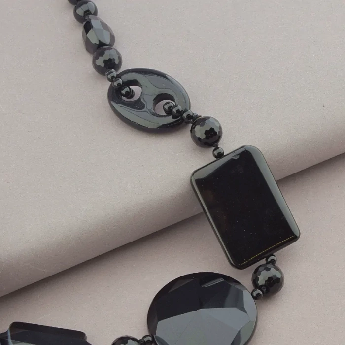 🏷️️ Намисто Агат 62 см. ss_94094