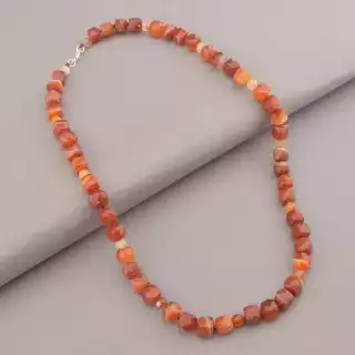 Намисто Сердолік срібло (925 проба) 49 см.