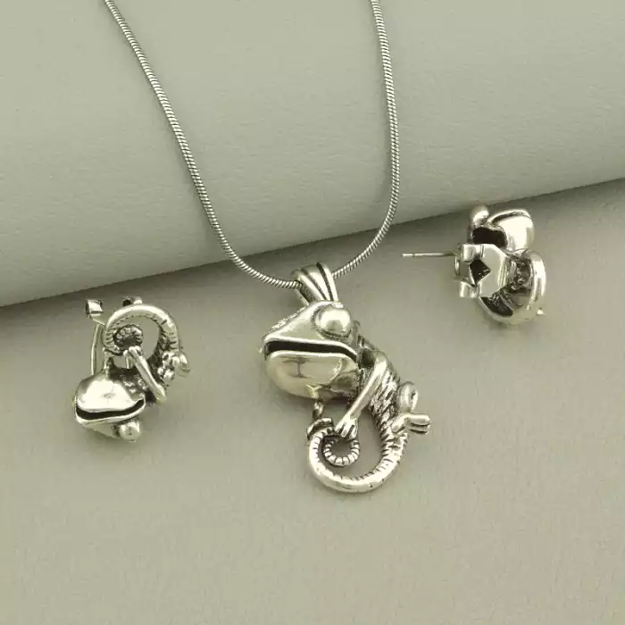 🏷️️ Підвіска+Сережки Фіаніт 45 см. ss_102857