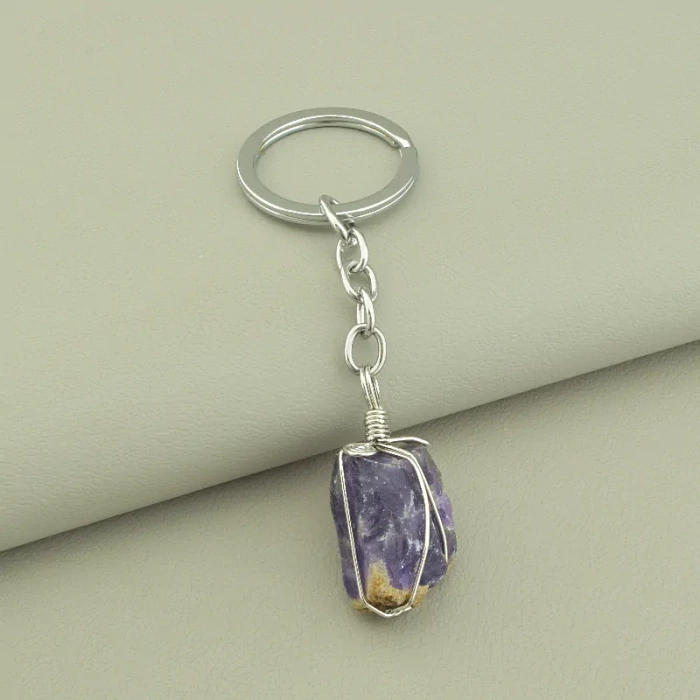🏷️️ Брелок Аметист 130х30мм. ss_103063