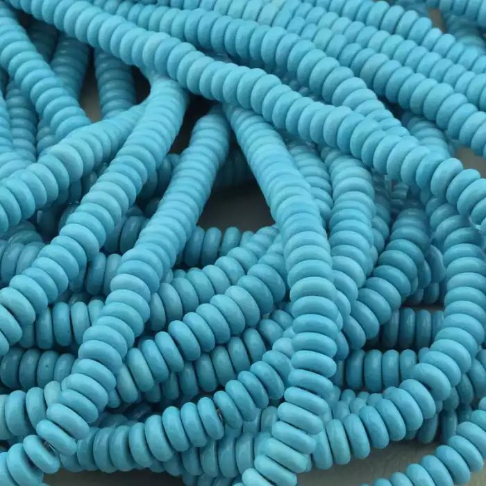 🏷️️ Нитка Бірюза 41 см. (без застібки) ss_103275