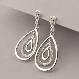 Сережки пусети Winniana Фіаніт