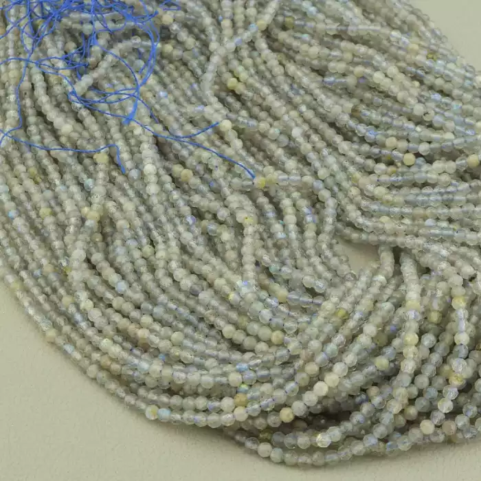 🏷️️ Намистини Лабрадор 39 см. 3мм. на нитці (натуральне каміння, без застібки) ss_104002