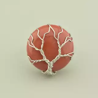 Перстень роз'ємний дерево Яшма