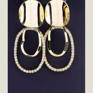 Сережки пусети FJ Фіаніт