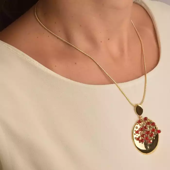 🏷️️ Підвіска + Сережки Winniana 45 см. ss_90247