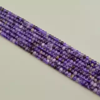 Намистини Аметист 38 см 6 мм. (без застібки)