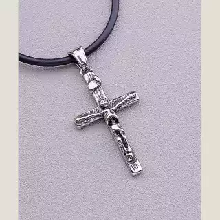 Підвіска хрест медична сталь 316L 44 см