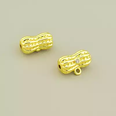 Тримач для кулона Фіаніт 14х7мм. (позолота 18к лимонна)