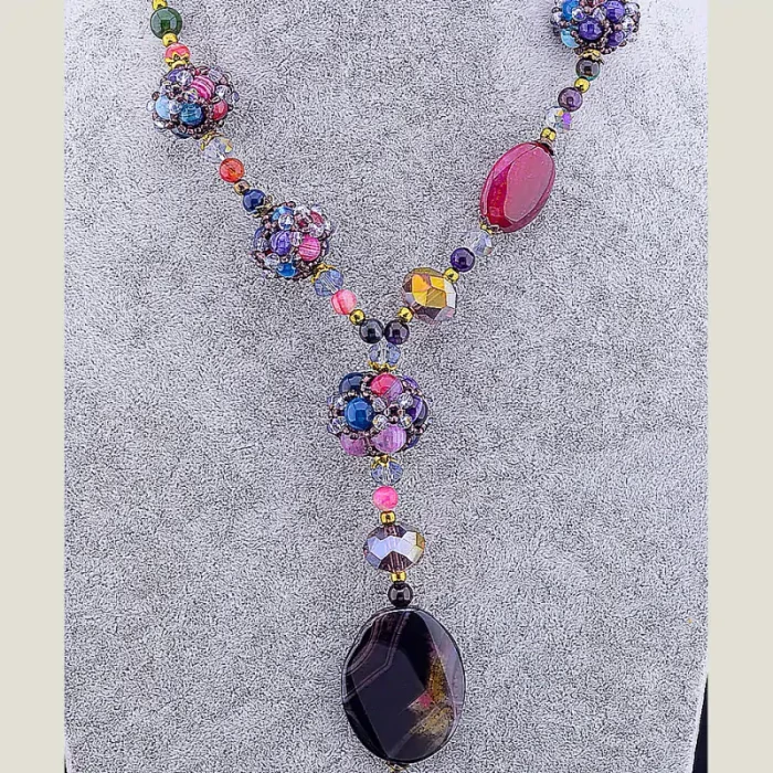 🏷️️ Намисто Агат 55 см ss_11743