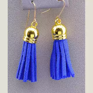 Сережки петля Замша