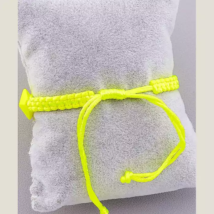 🏷️️ Браслет Шамбала Полімер 17 см жовтий ss_15701