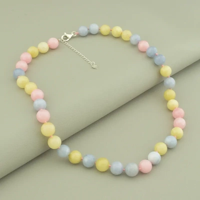 Намисто Морганіт Срібло(925) 45 см.