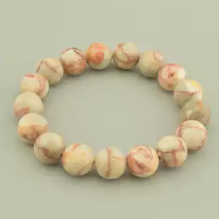 Браслет резинка Яшма 18 см.