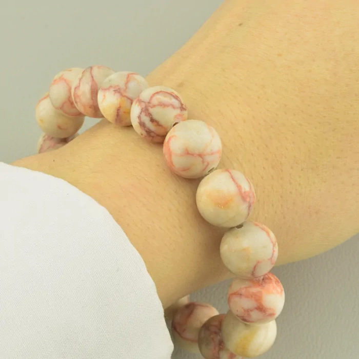 🏷️️ Браслет резинка Яшма 18 см. ss_101738