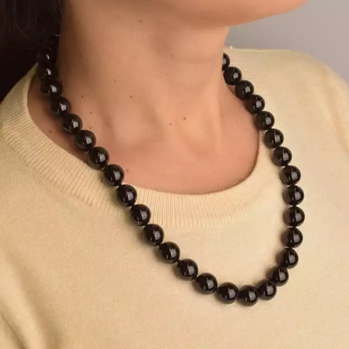 🏷️️ Намисто Турмалін срібло (925 проба) 51 см. ss_94444