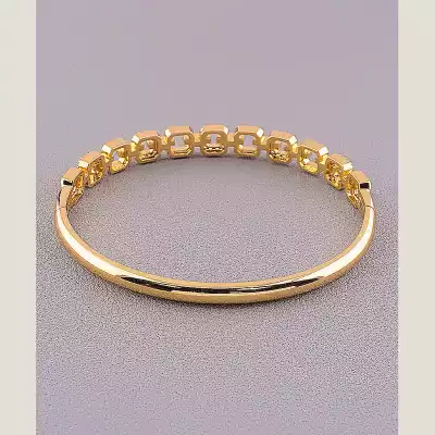 🏷️️ Браслет шарнірний Xuping Фіаніт 17 см (позолота 18к) F-67117