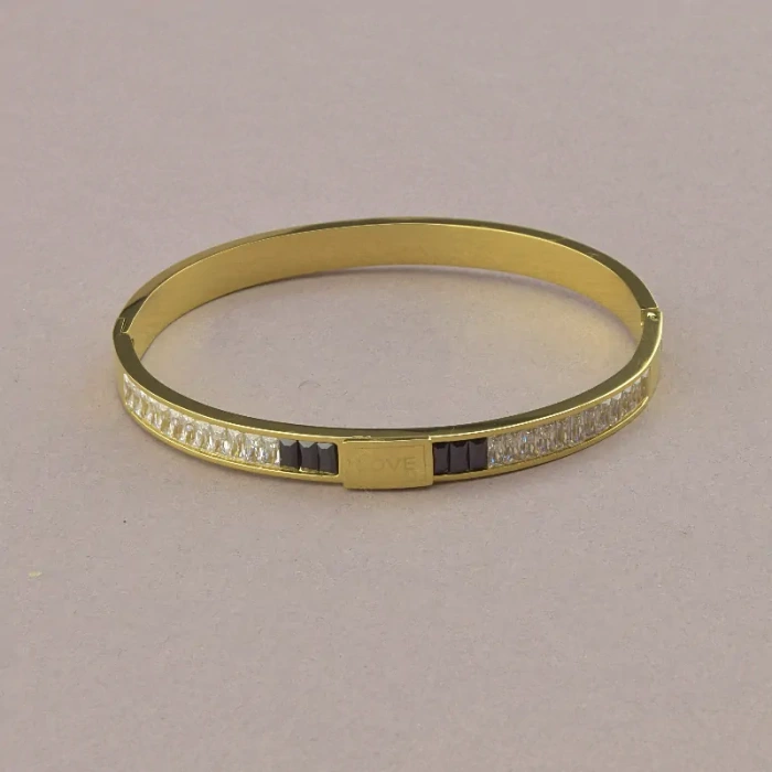 🏷️️ Браслет шарнірний Xuping Фіаніт 18 см. (позолота 18к лимонна) ss_95904