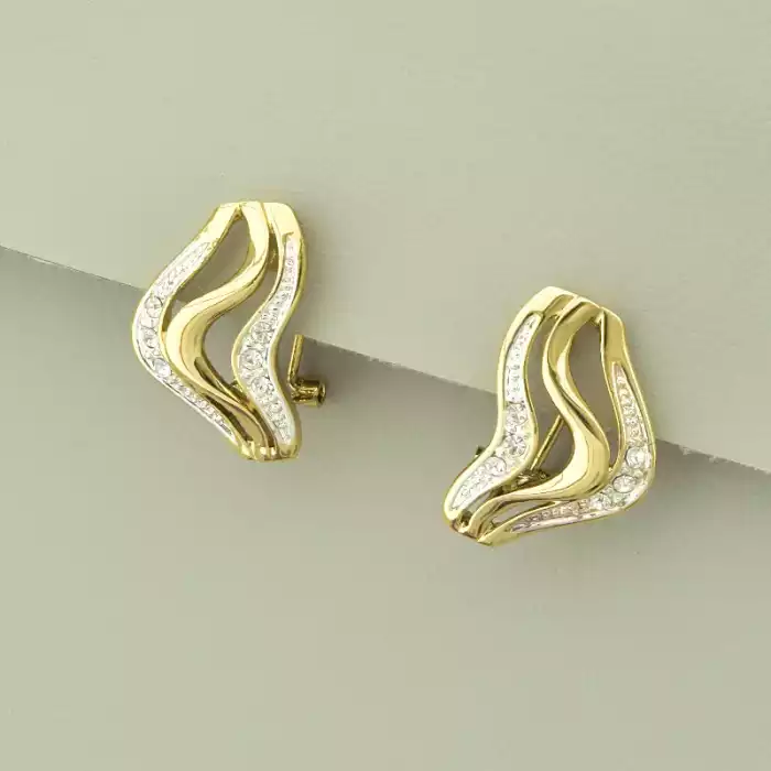 🏷️️ Підвіска + Сережки 'Abella' Фіаніт 37 см. ss_103792