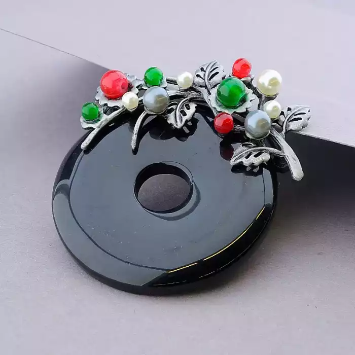 🏷️️ Брошь шпилька Агат, Майорка,Сердолік ss_105450