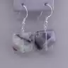 🏷️️ Сережки петля Флюорит (срібло 925 проба) F-80987