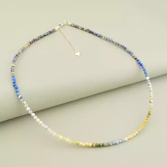 🏷️️ Підвіска Самоцвіти срібло (925) 45 см F-105654