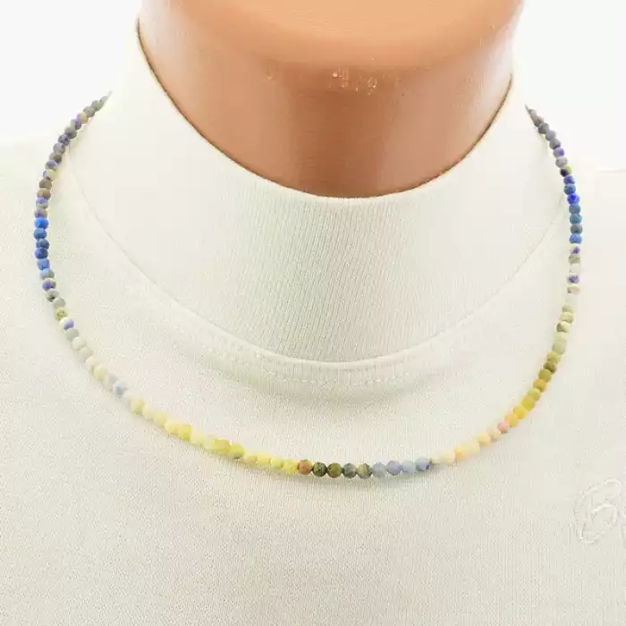 🏷️️ Підвіска Самоцвіти срібло (925) 45 см F-105654