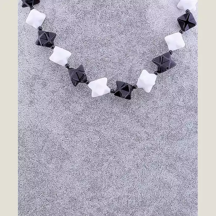 🏷️️ Намисто Агат, Кахолонг 50 см ss_59000